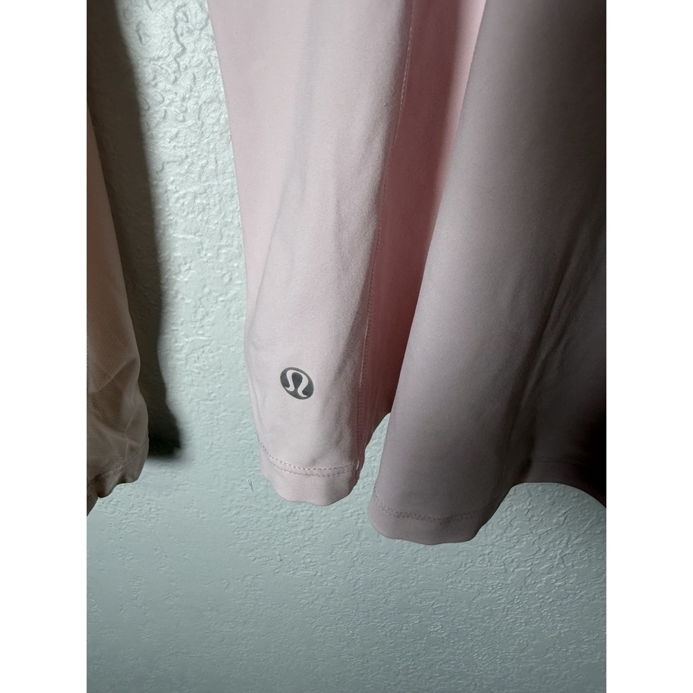 Lululemon Run Turn Around 1/2 Zip Long Sleeve Pink Women's Size 6 Medium - Picture 6 of 8